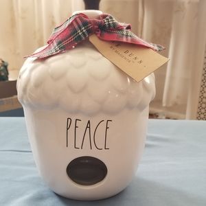 Rae Dunn Peace Acorn Birdhouse